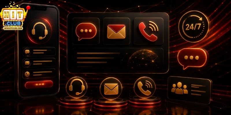 Liên hệ HitClub qua live chat trực tuyến